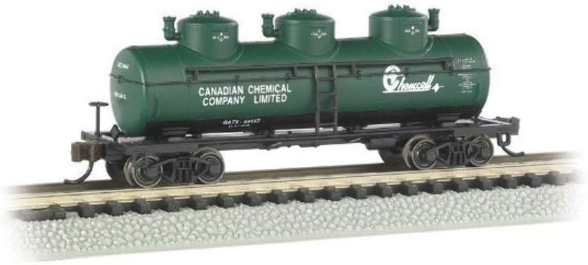 Bachmann Industries 3 Dome Tank Chemcell Car, N Scale