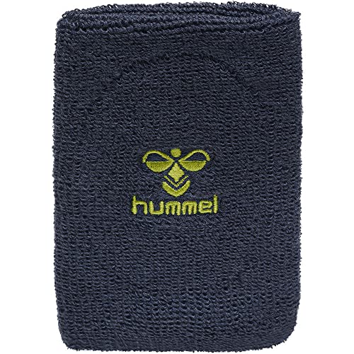 Hummel, Old School Big Wristband, Dark Denim-Lime Punch, One Size