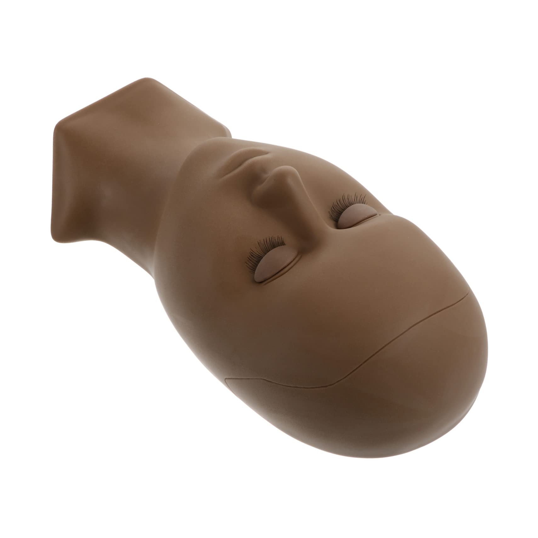 VICASKY Pestañas Cabeza de Ejercicio Con Palpados Maniquí Para Extensión De Pestañas Cosméticos Ayuda De Entrenamiento Para El Hogar O Salón Incluye Cabeza Y Párpados