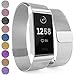 Produktbild Yousave Accessories Armband Kompatibel mit Fitbit Charge 3 & 4 Armband, Mesh Armband, Edelstahl Sport Ersatzarmband für Fitbit Charge 3 & 4 Tracker, Fitbit Charge3 / Charge4 Armbänder