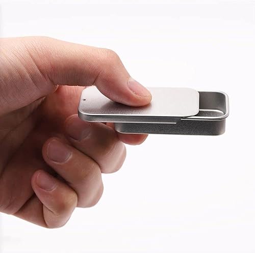 Miniatura 4 de Calsgkspray 1 recipiente de lata de metal rectangular vacío plateado para caramelos, joyas, manualidades, pastillas, bálsamo labial, kit de