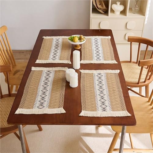 Set de table 30x50 cm napperons table manger lot 4 pièces - 7