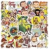 Amazon.com: 55 Pcs Curious George Monkey Storybook Cartoon Vinyl ...
