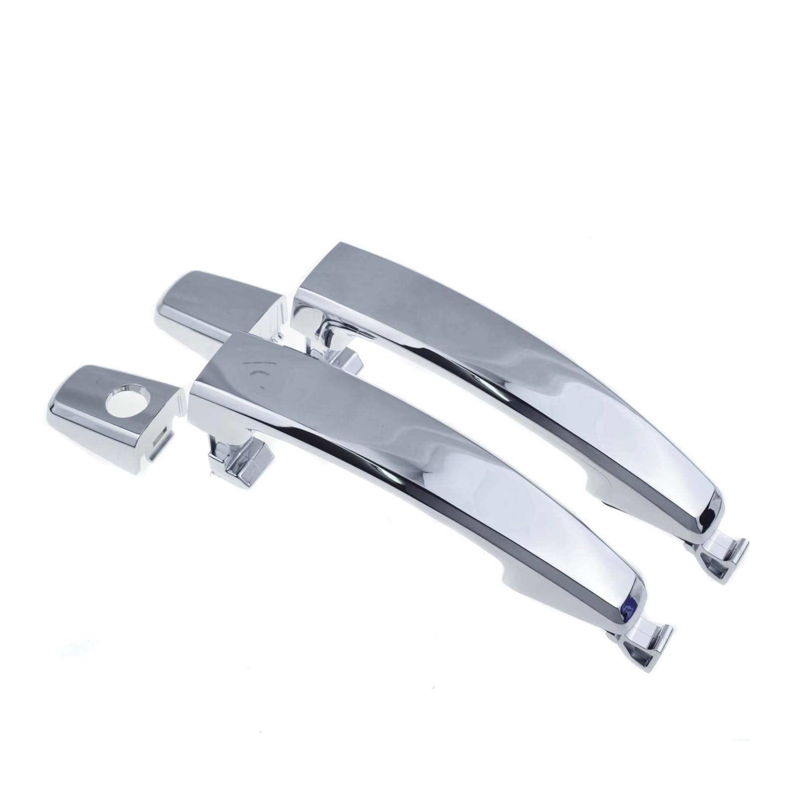 Qjahxkf Front Pair 1 Hole Replacement Exterior Door Handles Chrome Exterior Door Handle 96468266 96468306 For Chevrolet For Captiva For Sport For Aveo For Saturn For Vue Outer Handle(Front Pair 1 Hole)