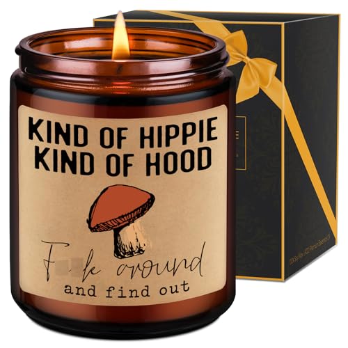 LEADO Kind of Hippie Kind of Hood Scented Candles, Hippie Room Decor - Boho Gifts for...