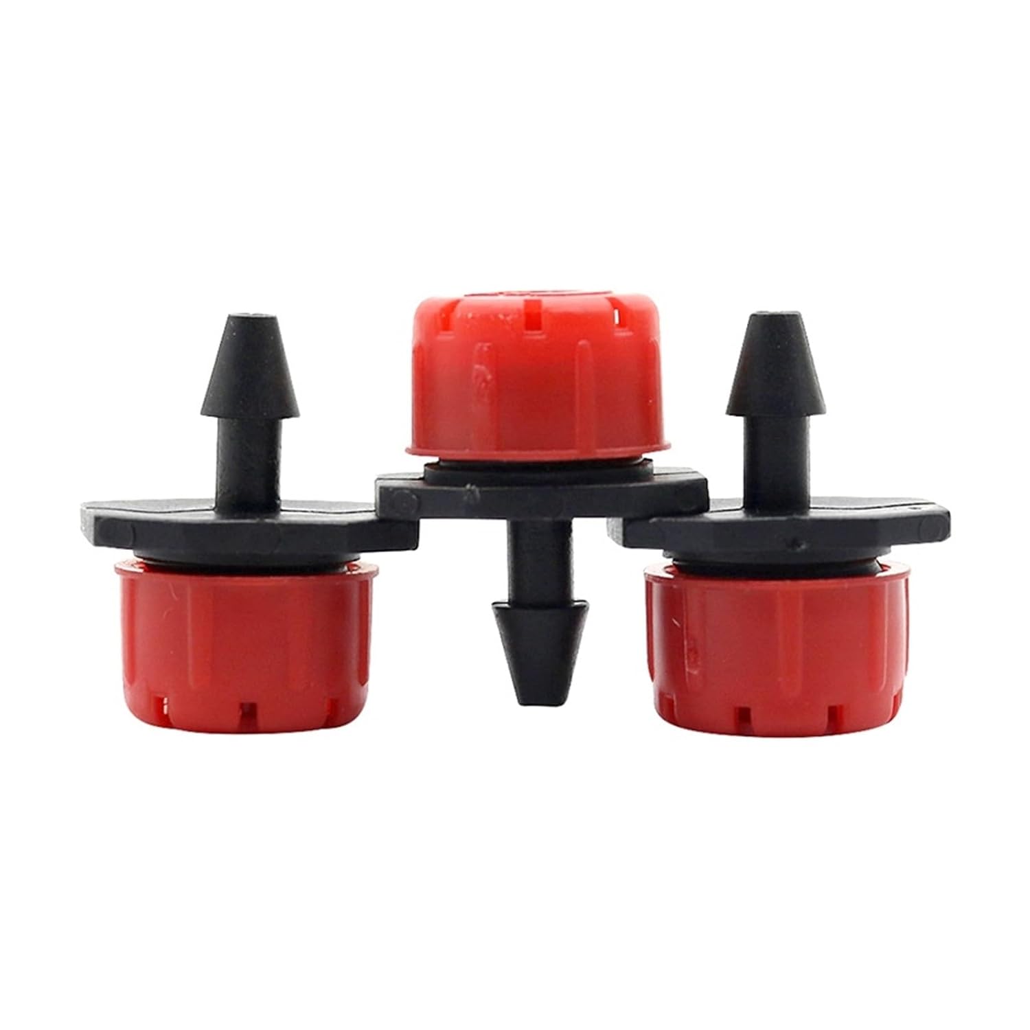 Adjustable Irrigation Drippers Red Automatic Garden Dripper Micro Drip Irrigation Watering Anti-Clogging Emitter Supplies for 4/7mm Hose 300 Pcs