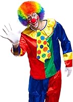 Vista 7 de Naichuo Divertido disfraz de payaso para fiesta, accesorios de disfraces para Halloween, fiestas de payasos, carnavales, juegos de simulación