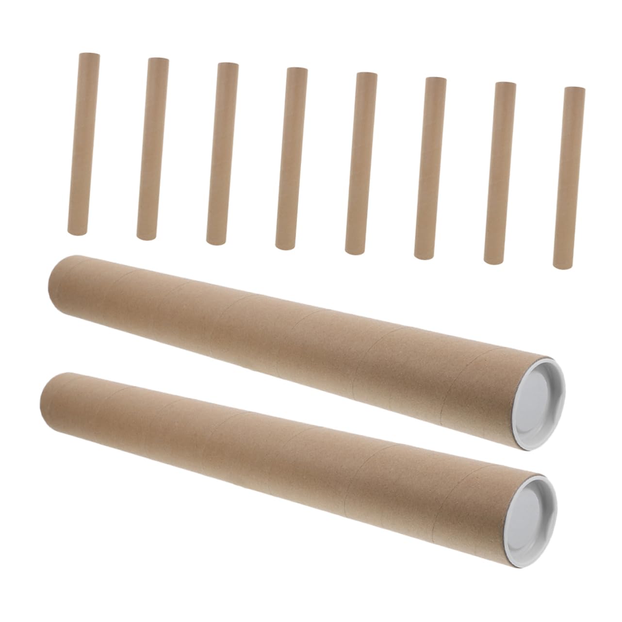 NUOBESTY 10 Stück Versandhülsen Runde für Kraftpapier und Kunstwerke Pläne