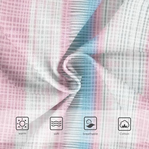 Girls' Organic Cotton Panties Organic Underpants for Toddler Pastel Striped Pattern3