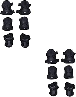 STAHAD 2 Conjuntos De Equipamento Para Motocicleta Joelheiras Para Adultos Joelheiras Para Ciclismo Cotoveleiras Para Crianças Capacete De Patinação Joelheira Para Patinação Joelheira