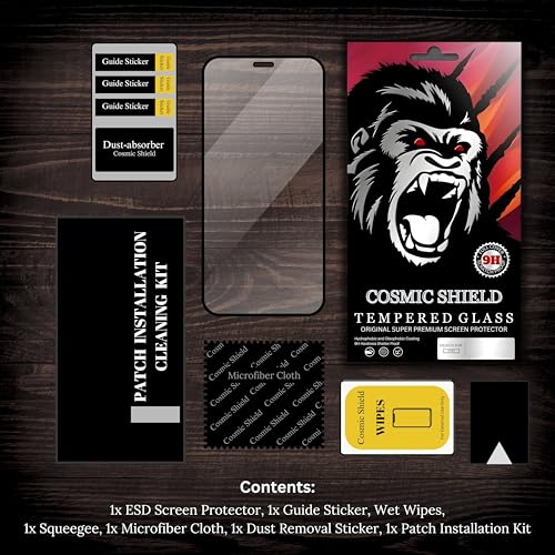 Image of Military-Grade Gorilla Tempered Glass Screen Protector for Redmi Note 13 5G / Note 13 Pro 5G (High Clarity) Full Screen Coverage, Scratch & Shockproof with Easy Installation Kit