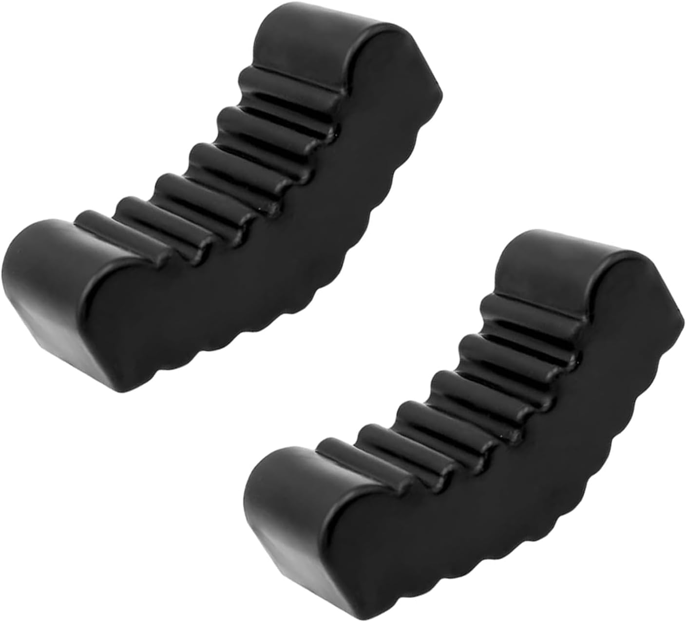 2 PCS Jack Stand Pads, Toothed Anti-slip Floor Jack Pad, Professional Repair Stand Cushion Sleeve, Universal for 2-3 Ton Heavy-duty Modification Scenarios (Black)