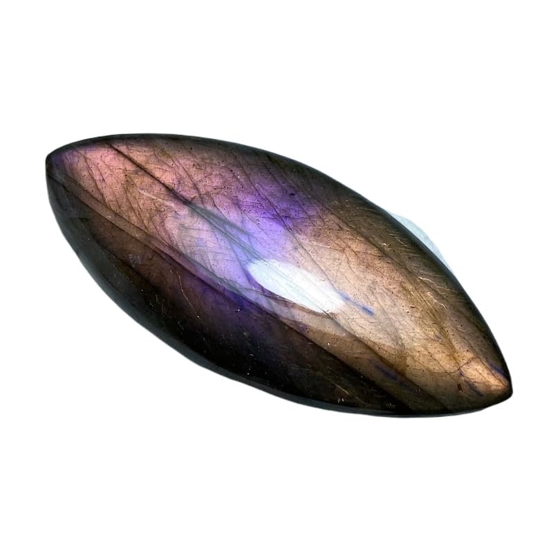 Cabochon labradorite violette marquise 55x23mm pour création bijoux