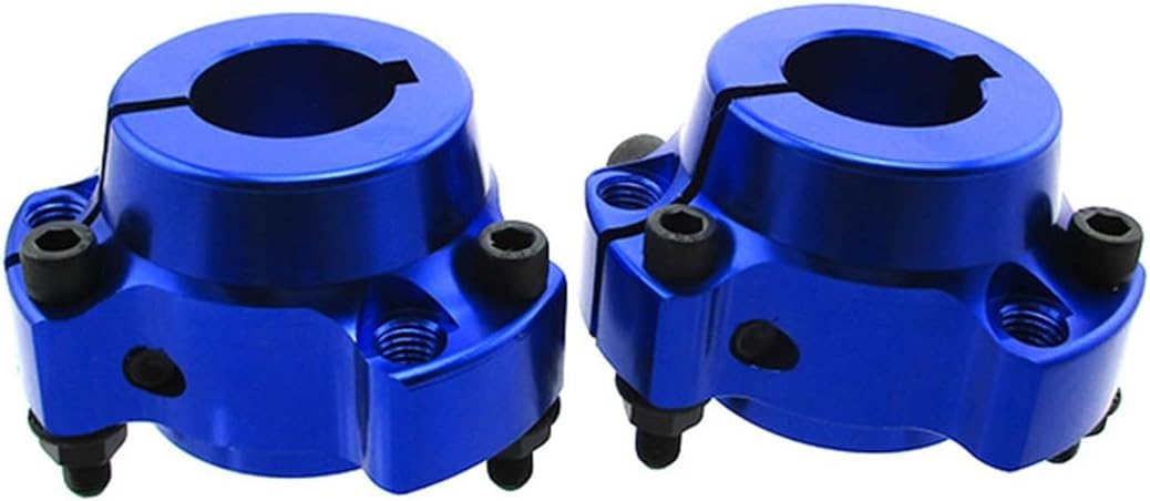 Lightened Billet Aluminum 1" 25mm Bore Rear Wheel Hub 1/4" Bolts For Go Kart Cart Drift Trike Bike (Blue)