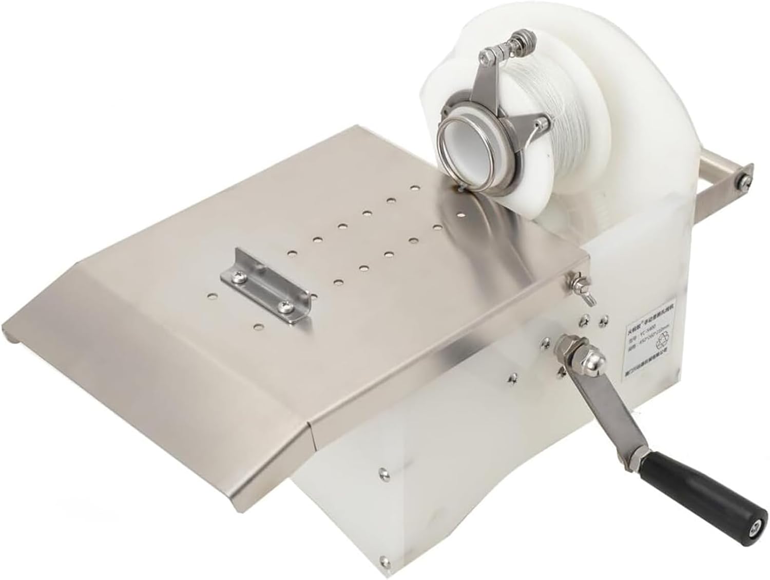 Sausage Tying Machine, Stainless Steel Hand-Rolling Knotting Binding Strapping Machine for Commercial Home Use, 0-45mm