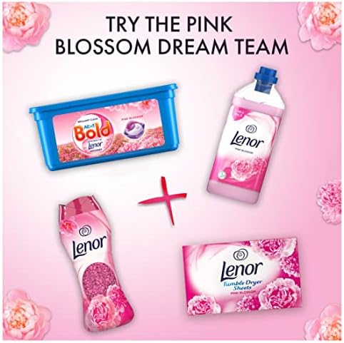 Lenor Tumble Dryer Sheets, 408 Sheets (34 x 12), Sparkling Bloom & Yellow Poppy, Long lasting Freshness When Tumble Drying