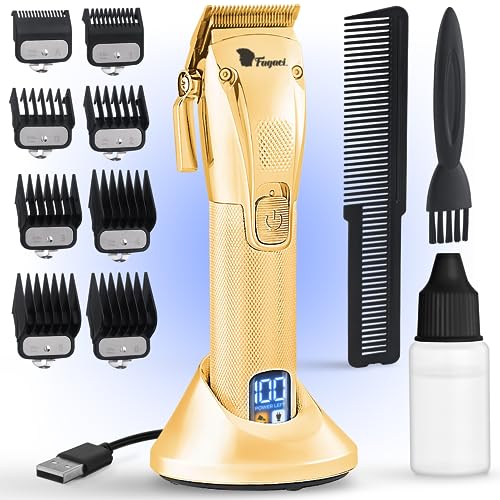 Tondeuse à cheveux professionnelle Fagaci avec moteur turbo sans fil pour coiffeur et homme