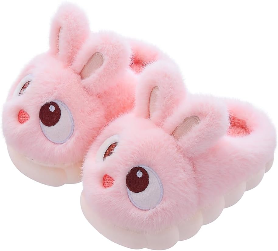 romansong Cozy Capybara Plush House Slippers, Soft Fuzzy Indoor Footwear, Cartoon Animal Design for Girls and Boys