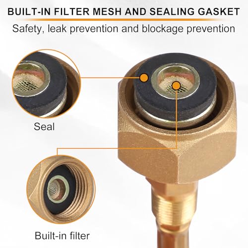 MIGUBIGU 1 Stück Gaskartuschen Adapter Set Gasgrill mit 1m Verlängerungsschlauch, LPG Adapter für Gasflaschen, für Campingofen des Flachzylinders, Campingkocher und GrillG