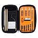 Raiseek Handgun Cleaning kit .22.357.38,9mm.45 Caliber Pistol Cleaning Kit Brush and Jag with 50 pcs Gun Cleaning Patches in Zippered Organizer Compact Case