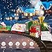 TERRAMUS Christmas Train Set - Hanging Train Toys with Smoke Light & Sound for Boys Girls,Train Set Around Under The Christmas Tree with Steam,Carriages Tracks for 3-12 Years Old Kids Decoration Gift