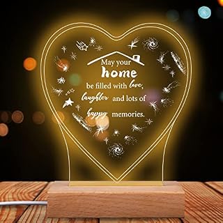 Merclix New Home Night Light New Home Gifts for Couple Housewarming Gift for Family House Warming Gifts New Home for Friends New Home Gift Ideas