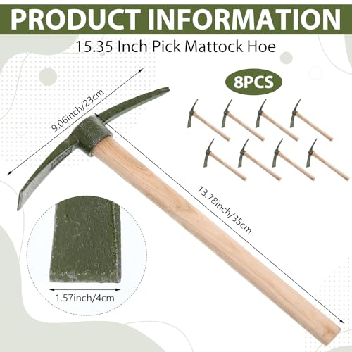 Lothee 8 Piezas Pico Bielda 14 Pulgadas Herramienta para Jardín miniatura 2