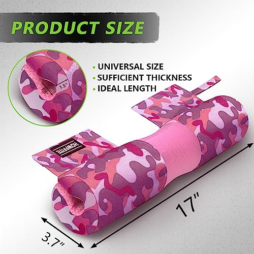 Barbell Pad Built-in Anti-Slide Design for Hip Thrusts, Squats and Lunges, Neck & Shoulder Protective Pad - Fits Standard and Olympic Bars - Image 2