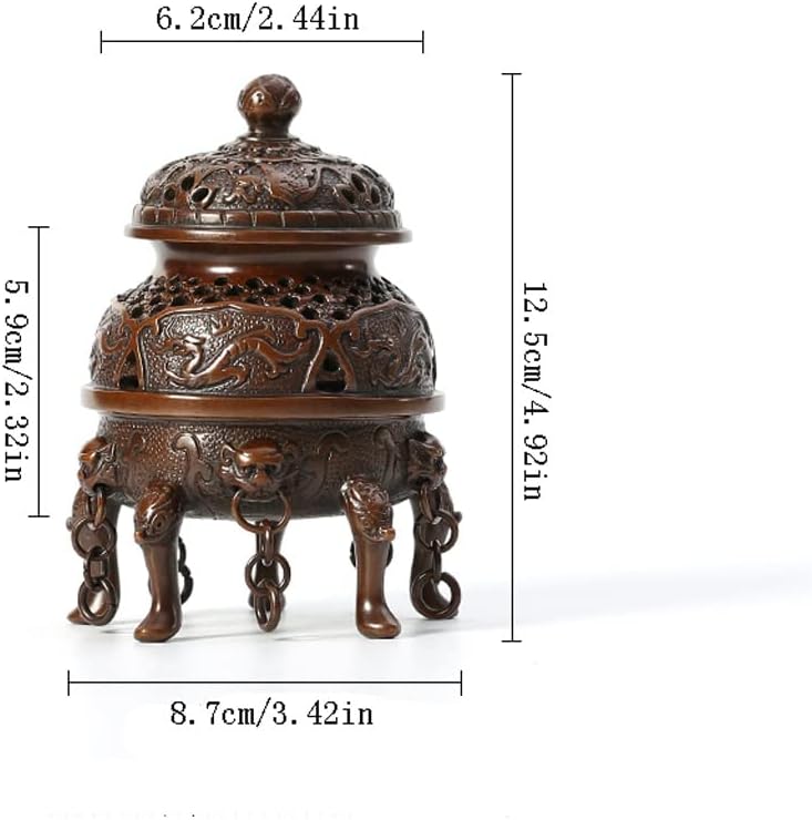 Incense Stick Holder Furnace Copper Incense Furnace Household Indoor Incense Furnace Sandalwood Incense Furnace Creative Home Decoration Incense Holder for Sticks