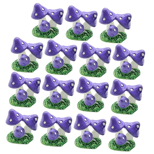 BCOATH Lot de 20 Mini Champignons Décoratifs en Résine Petites Statues De Champignons pour Bureau Jardin Bonsaï