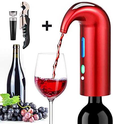 Electric Wine Aerator Pourer, Stopper Multi-Smart Automatic Filter Wine Dispenser - Premium Aerating
