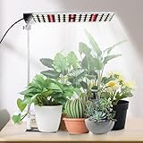 JCBritw 50W 植物育成ライト スタンド付き LED 白いフルスペクトルLED植物ライト 室内栽培 苗木栽培 顕花植物栽培向け水耕栽培ランプ 植物栽培工場 温室/園芸に適用