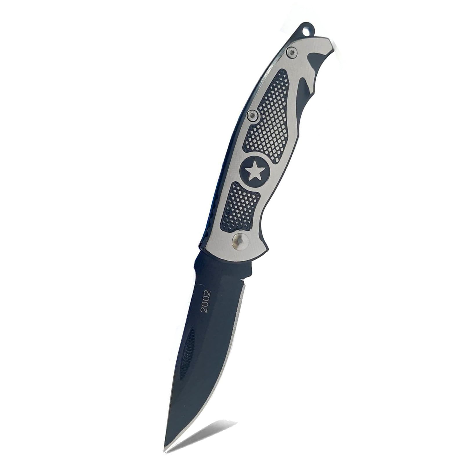 AADHIK Star Shield Foldable Pocket Knife (Manual) – Multipurpose Carbon Steel Blade for Kitchen, Travel, Home & Office Use – Compact Folding Knife Tool (Pack of 1)