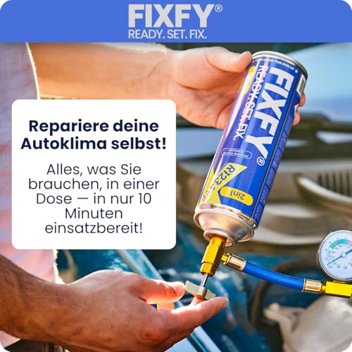 Climatisation auto R1234YF qui ne refroidit plus solution kit 5en1 - 5