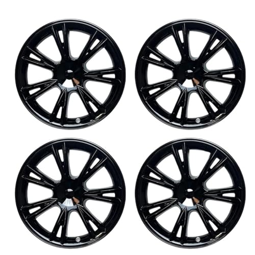 4個 19インチ 18インチ 自動車用ホイールキャップ フルリムカバー テスラ モデル3/Y 2021-2024 対応 ホイールキャップ モデル3 ハイランドアクセサリー(Model Y D)