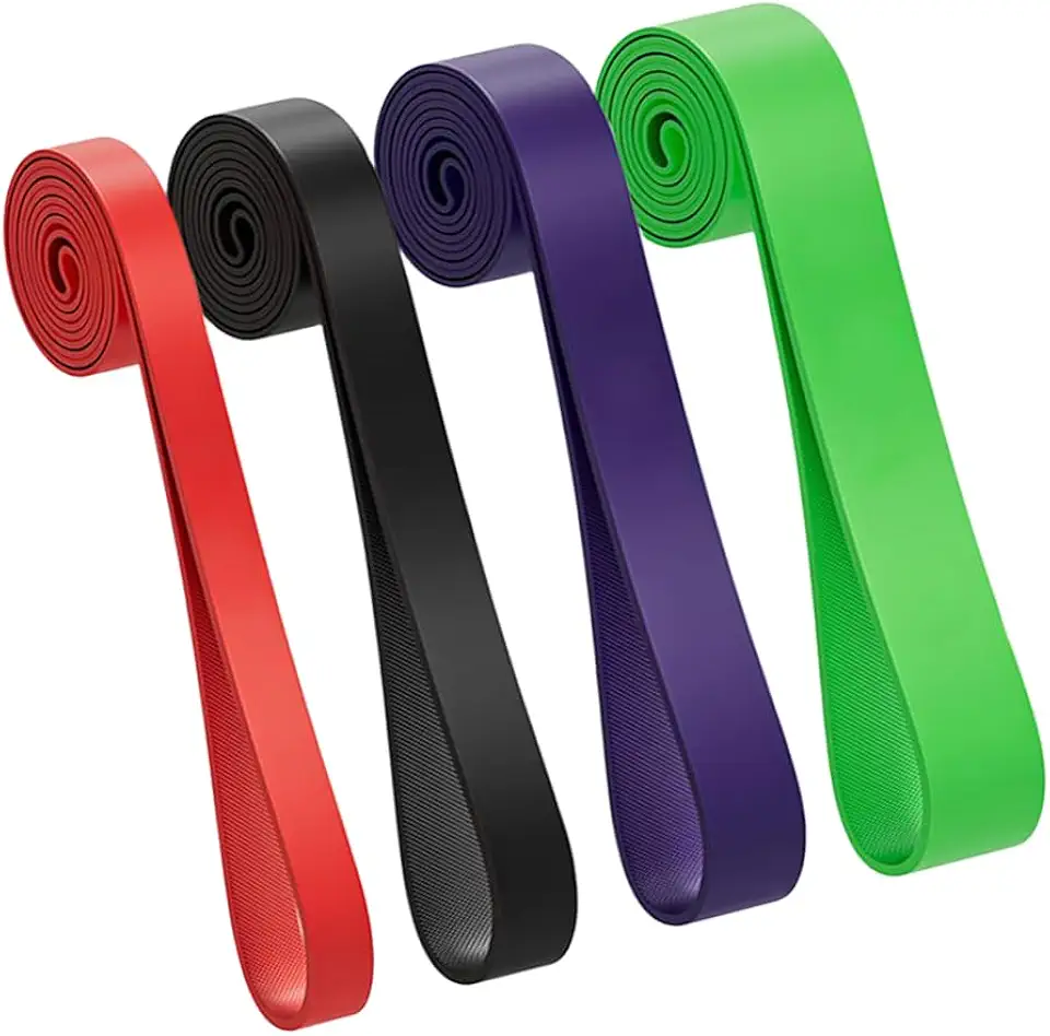 Kit 4 Elastico para Exercicio de Musculacao - Faixa Super Band para Exercicio Crossfit Academia