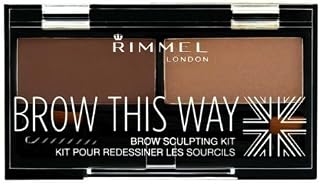(3 Pack) RIMMEL LONDON Brow This Way Brow Sculpting Kit - Medium Brown