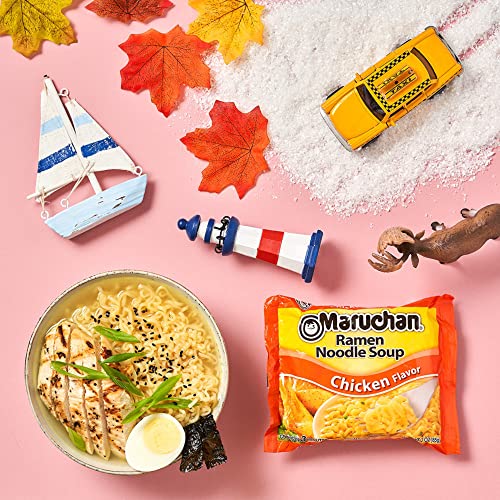 Maruchan Ramen Noodle Soup, 24 Count 10 Flavor Variety Pack With By The Cup Chopsticks #TOP5