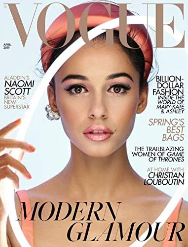 Vogue UK Magazine (April, 2019) Naomi Scott Cover Unknown Binding