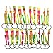 48 Pcs elástico Asombroso Powered tirachinas helicóptero con LED Flash de luz de Juguete Volador para niños de los niños (Color al Azar) Juguetes para niños