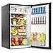 EUHOMY 93L Under Counter Fridge, Small Fridge Freezer with 7-Stage Thermostat, 38dB Ultra-Quiet Undercounter Mini Fridge, 82L Refrigerators & 8L Freezer for Dorm/Office/Bedroom, Black [Energy Class E]