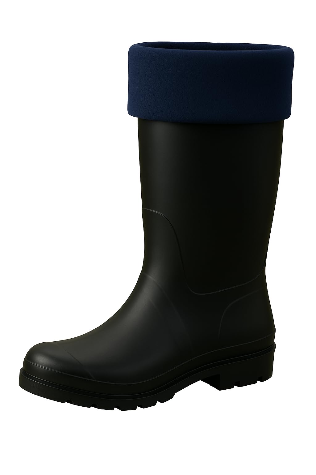 Sock Tec Men's Navy Fleece Wellie Socks Adult Welly Wellington Boot Thermal Liners Warm Outdoor Sock One Size 6-11 (Navy)