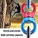 GABraden Swing Swivel 35KN Breaking Strength 360° Safest Rotational Device Hanging Accessory for Rock Climbing, Hanging Hammock, Web Tree Swing, Aerial Dance, Children's Swing Spinner Hanger