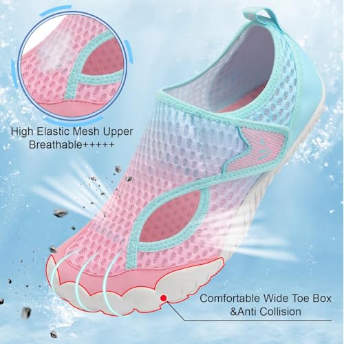 Image of Spesoul Water Shoes for Women Men Quick Dry Aqua Socks for Swim Beach Pool Hiking Summer Sandals Outdoor Zero Drop Barefoot Shoes 10.5 Women /8.5 Men