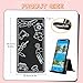 SYEIIYU Airplane Phone Holder, Travel Essentials Flexible Phone Holder, Folding Cellphone Stand for Desk, Bed, Office, Treadmill - Airplane Gadgets for Long Travel Accessories(Black)
