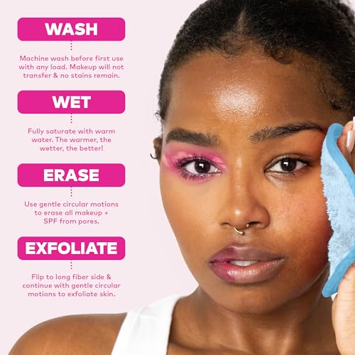 Image of The Original MakeUp Eraser PRO, Effortlessly Remove All Makeup Using Only Water, Including Waterproof Mascara, Eyeliner, Foundation, Lipstick, Sunscreen,and More! Apricot, 1ct