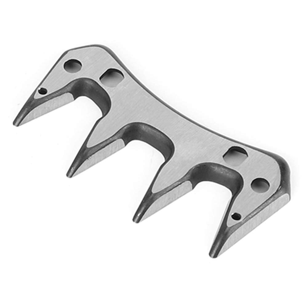 Lames Tondeuse À Moutons Acier Inoxydable, 9 Dents Lot 2 Pièces | Peigne De Rechange À Forme Courbée, Installation Facile, Adapté Moutons Chèvres Alpagas 9-Tooth Curved Blade + Swing Blade