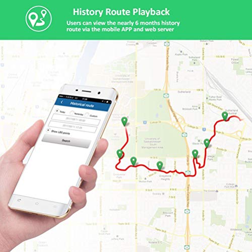 Winnes GPS Tracker Auto Ohne ABO - 3 Monate Echtzeit-Standby, Wasserdichter Magnet Tracker, GPRS/GSM Echtzeit-Positionierung für Fahrzeug, Autos, Motorrad, LKW - Ortungsgerät