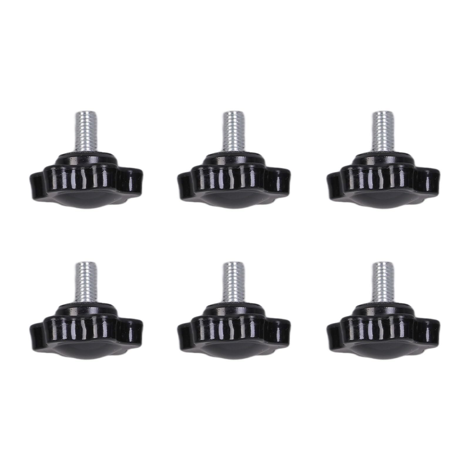 6Pcs Tighten Bolt Nut Knob 5mm Thumb Screw Knob Hexagonal Head Handle Hand Screw Knurled Grip Knurled Grip