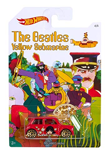 2016 Hot Wheels THE BEATLES Yellow Submarine Morris Mini 4/6 miniatura 1